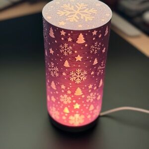 Galaxy Blue Christmas Patterned LED Lamp